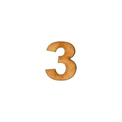 APLIQUE NÚMERO 3 - COMUM (P)